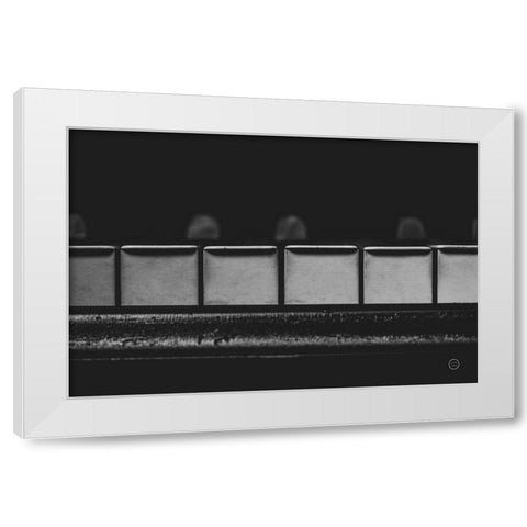 Piano Lounge V White Modern Wood Framed Art Print by Larson, Nathan