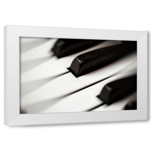 Piano Lounge VI White Modern Wood Framed Art Print by Larson, Nathan