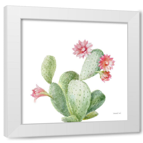 Pastel Desert IV White Modern Wood Framed Art Print by Nai, Danhui