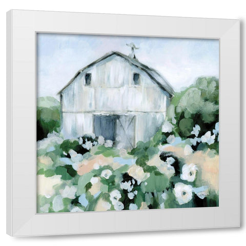 Summer Barn II White Modern Wood Framed Art Print by Pete, Katrina