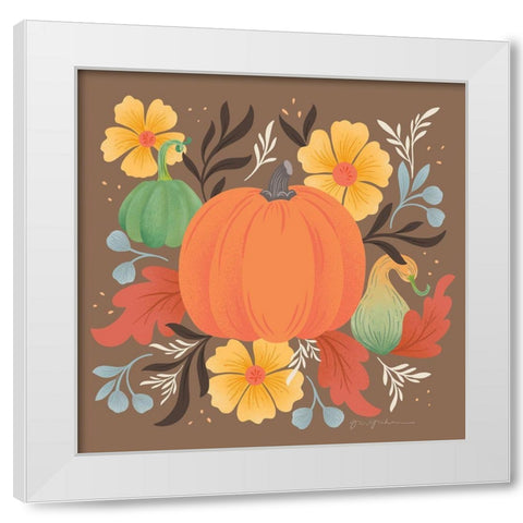Autumn Fresh II White Modern Wood Framed Art Print by Graham, Gia