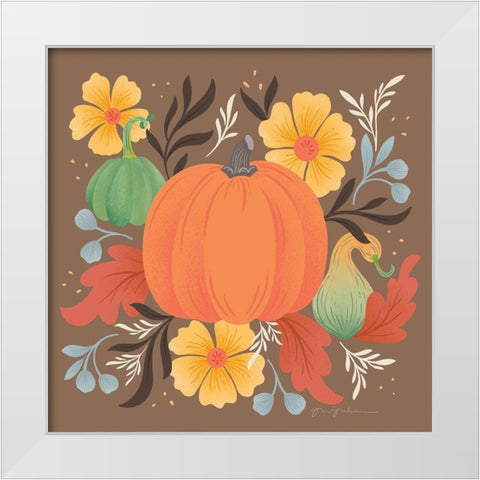 Autumn Fresh II White Modern Wood Framed Art Print by Graham, Gia