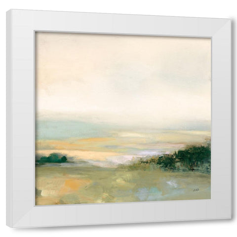 Dark Glowing Valley Neutral White Modern Wood Framed Art Print by Purinton, Julia