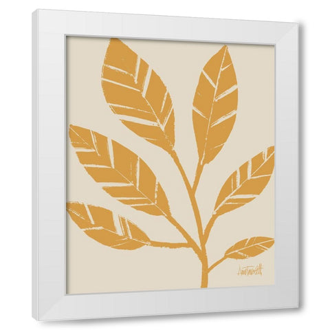 Retro Botanical Sketches III Crop White Modern Wood Framed Art Print by Tavoletti, Anne