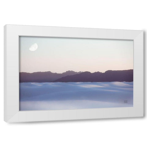 White Sands Dream White Modern Wood Framed Art Print by Larson, Nathan
