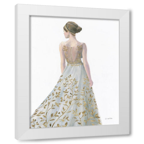 Beautiful Lady II Dress White Modern Wood Framed Art Print by Wiens, James