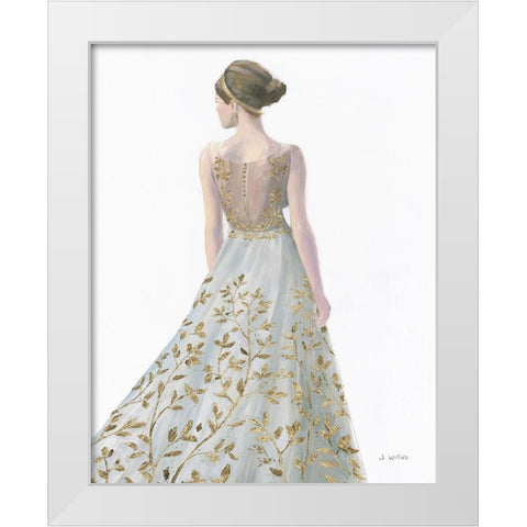 Beautiful Lady II Dress White Modern Wood Framed Art Print by Wiens, James