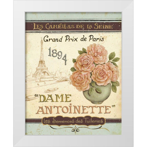 French Seed Packet II White Modern Wood Framed Art Print by Brissonnet, Daphne