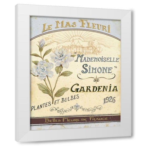 French Seed Packet IV White Modern Wood Framed Art Print by Brissonnet, Daphne