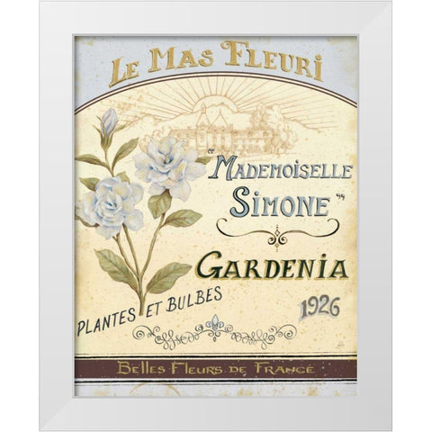 French Seed Packet IV White Modern Wood Framed Art Print by Brissonnet, Daphne