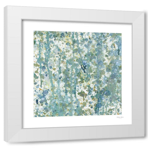 Splatter XII White Modern Wood Framed Art Print by Green, Nancy