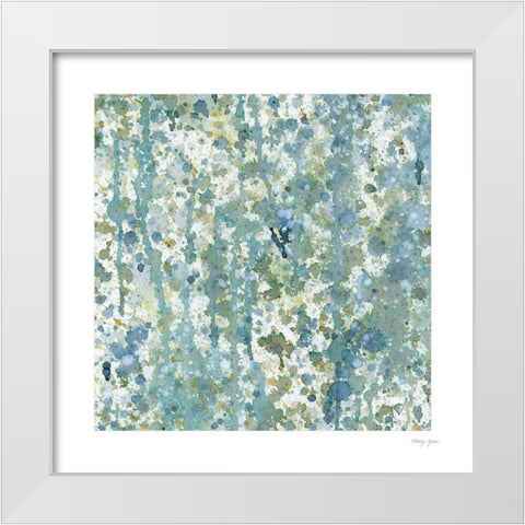 Splatter XII White Modern Wood Framed Art Print by Green, Nancy