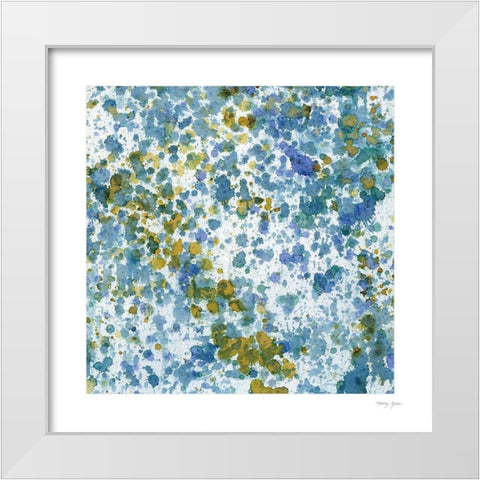 Splatter XIII White Modern Wood Framed Art Print by Green, Nancy