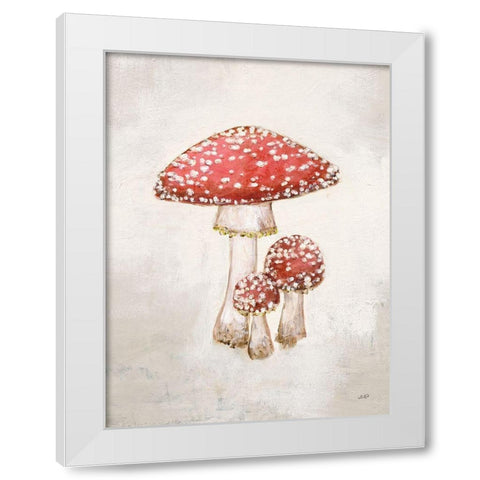 Woodland Mushroom II White Modern Wood Framed Art Print by Purinton, Julia