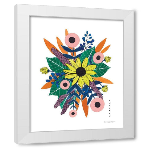 Support Each Other White Modern Wood Framed Art Print by Gallagher, Megan