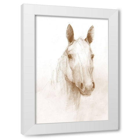 Romeo  Sepia White Modern Wood Framed Art Print by Tillmon, Avery