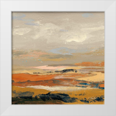 Warm Bay II White Modern Wood Framed Art Print by Vassileva, Silvia