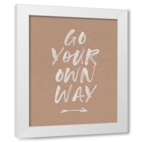 Boho Spirit II White Modern Wood Framed Art Print by Wild Apple Portfolio