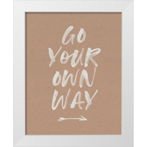 Boho Spirit II White Modern Wood Framed Art Print by Wild Apple Portfolio