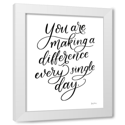 Teachers III No Hearts Crop White Modern Wood Framed Art Print by Thorns, Becky