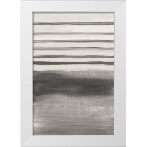 Study in Gray II White Modern Wood Framed Art Print by Nai, Danhui