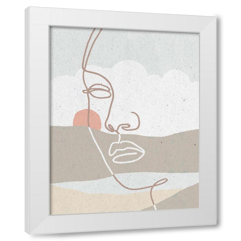 Mykonos II Neutral White Modern Wood Framed Art Print by Hershey, Moira