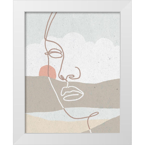 Mykonos II Neutral White Modern Wood Framed Art Print by Hershey, Moira