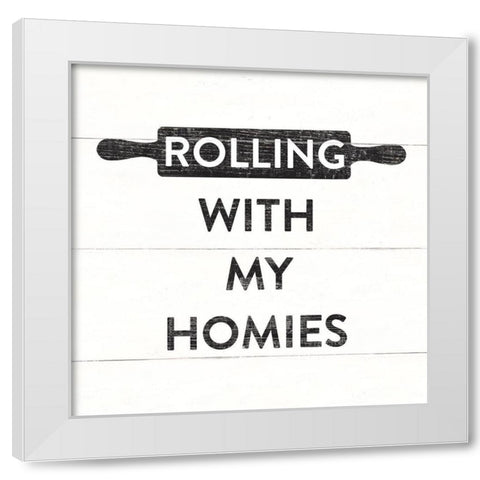 Bake I Farmhouse White Modern Wood Framed Art Print by Wild Apple Portfolio