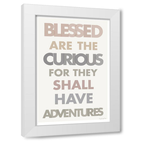 Blessed are the Curious II White Modern Wood Framed Art Print by Charro, Mercedes Lopez