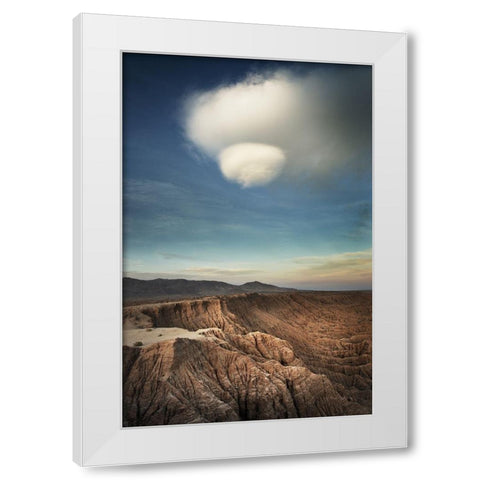 Borrego Clouds White Modern Wood Framed Art Print by Majchrowicz, Alan