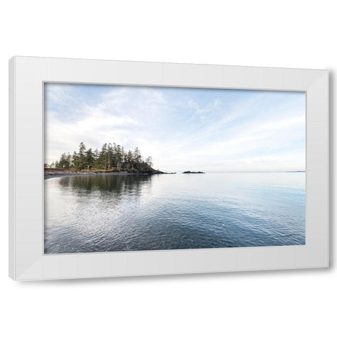 Northwest Islands White Modern Wood Framed Art Print by Majchrowicz, Alan