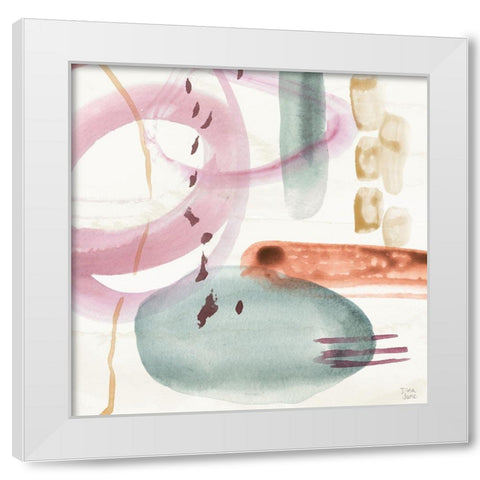 Boho Garden X White Modern Wood Framed Art Print by June, Dina