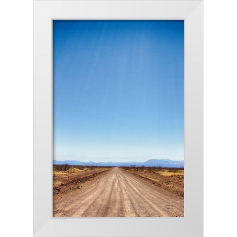 Follow Your Road White Modern Wood Framed Art Print by Larson, Nathan