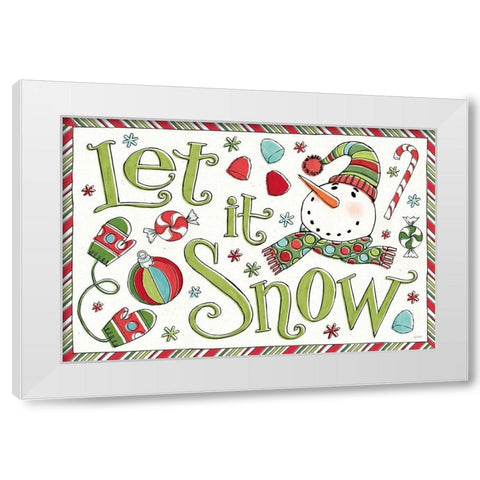 Holiday Whimsy I White Modern Wood Framed Art Print by Tavoletti, Anne