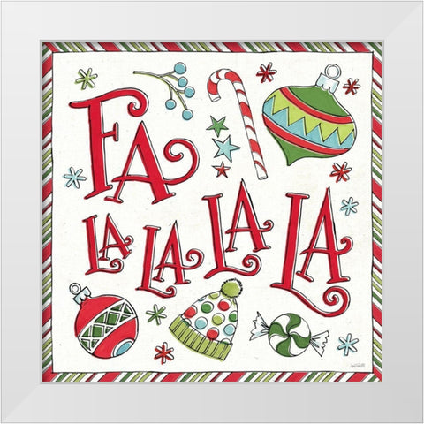 Holiday Whimsy III White Modern Wood Framed Art Print by Tavoletti, Anne