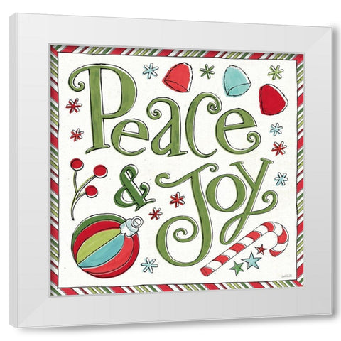 Holiday Whimsy V White Modern Wood Framed Art Print by Tavoletti, Anne