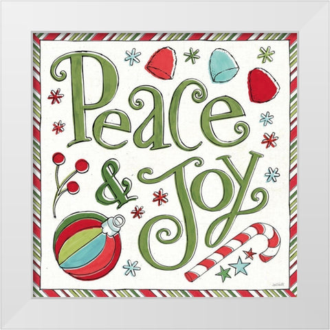 Holiday Whimsy V White Modern Wood Framed Art Print by Tavoletti, Anne