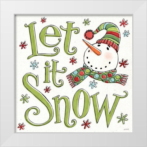 Holiday Whimsy VII White Modern Wood Framed Art Print by Tavoletti, Anne