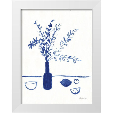 Greek Island Dreaming II White Modern Wood Framed Art Print by Munger, Pamela