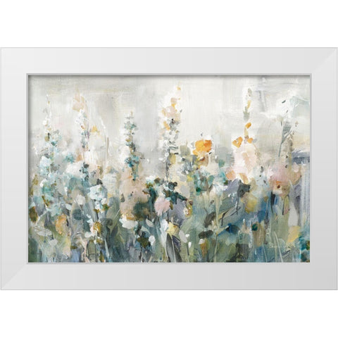 Rustic Garden Neutral White Modern Wood Framed Art Print by Nai, Danhui