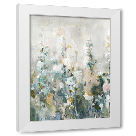 Rustic Garden Neutral II White Modern Wood Framed Art Print by Nai, Danhui