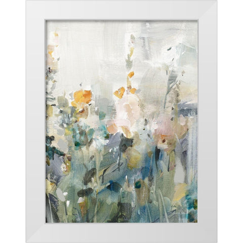 Rustic Garden Neutral III White Modern Wood Framed Art Print by Nai, Danhui