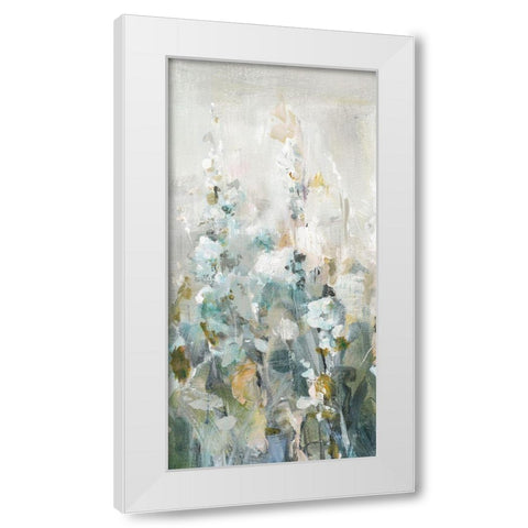 Rustic Garden Neutral IV White Modern Wood Framed Art Print by Nai, Danhui