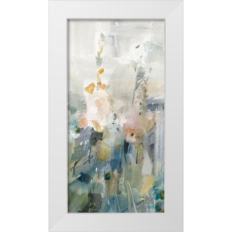 Rustic Garden Neutral VI White Modern Wood Framed Art Print by Nai, Danhui