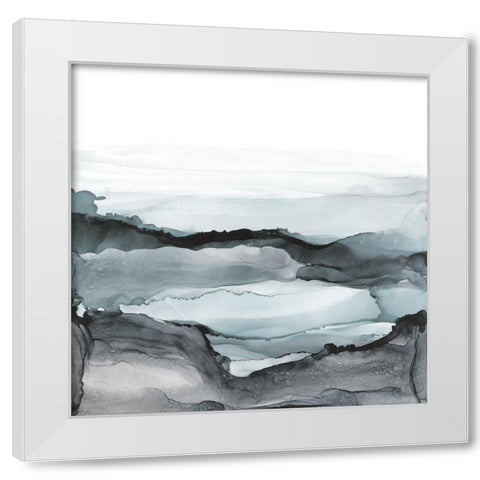 Light Aquascape II White Modern Wood Framed Art Print by Paschke, Chris