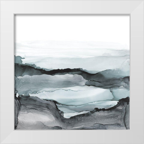 Light Aquascape II White Modern Wood Framed Art Print by Paschke, Chris