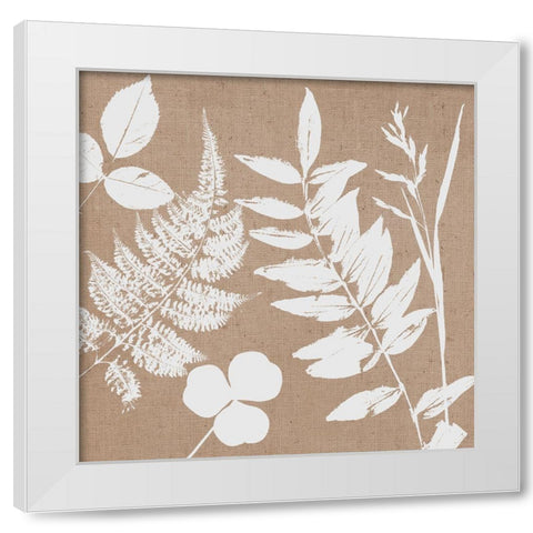 Leaves of Inspiration III Neutral White Modern Wood Framed Art Print by Studio Mousseau