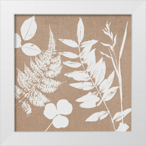 Leaves of Inspiration III Neutral White Modern Wood Framed Art Print by Studio Mousseau
