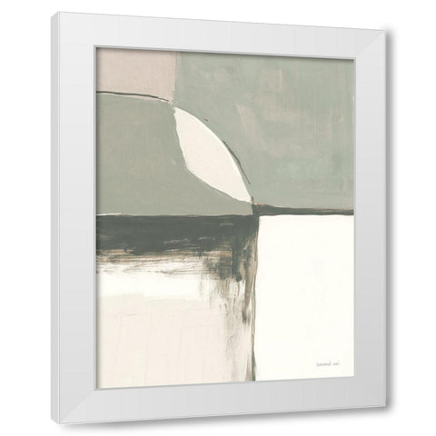 Overlay I Green Crop White Modern Wood Framed Art Print by Nai, Danhui