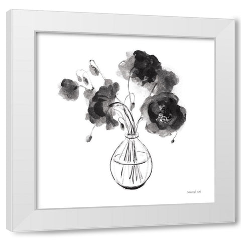 Garden Cuttings II Black White Modern Wood Framed Art Print by Nai, Danhui